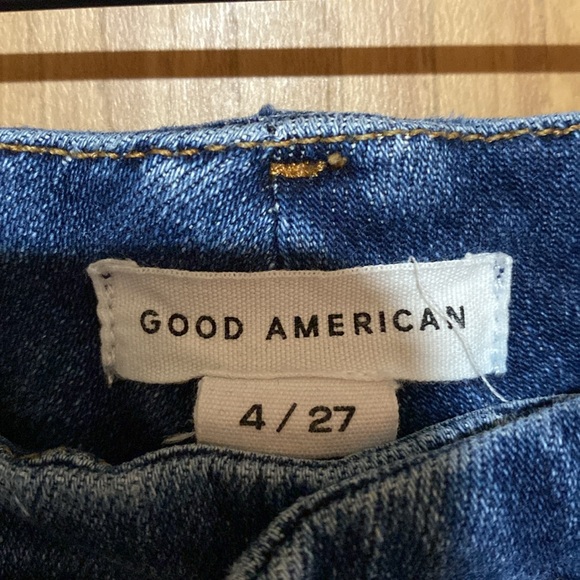 *altered* Good American Flare Jeans Size 4 / 27 - Picture 3 of 8